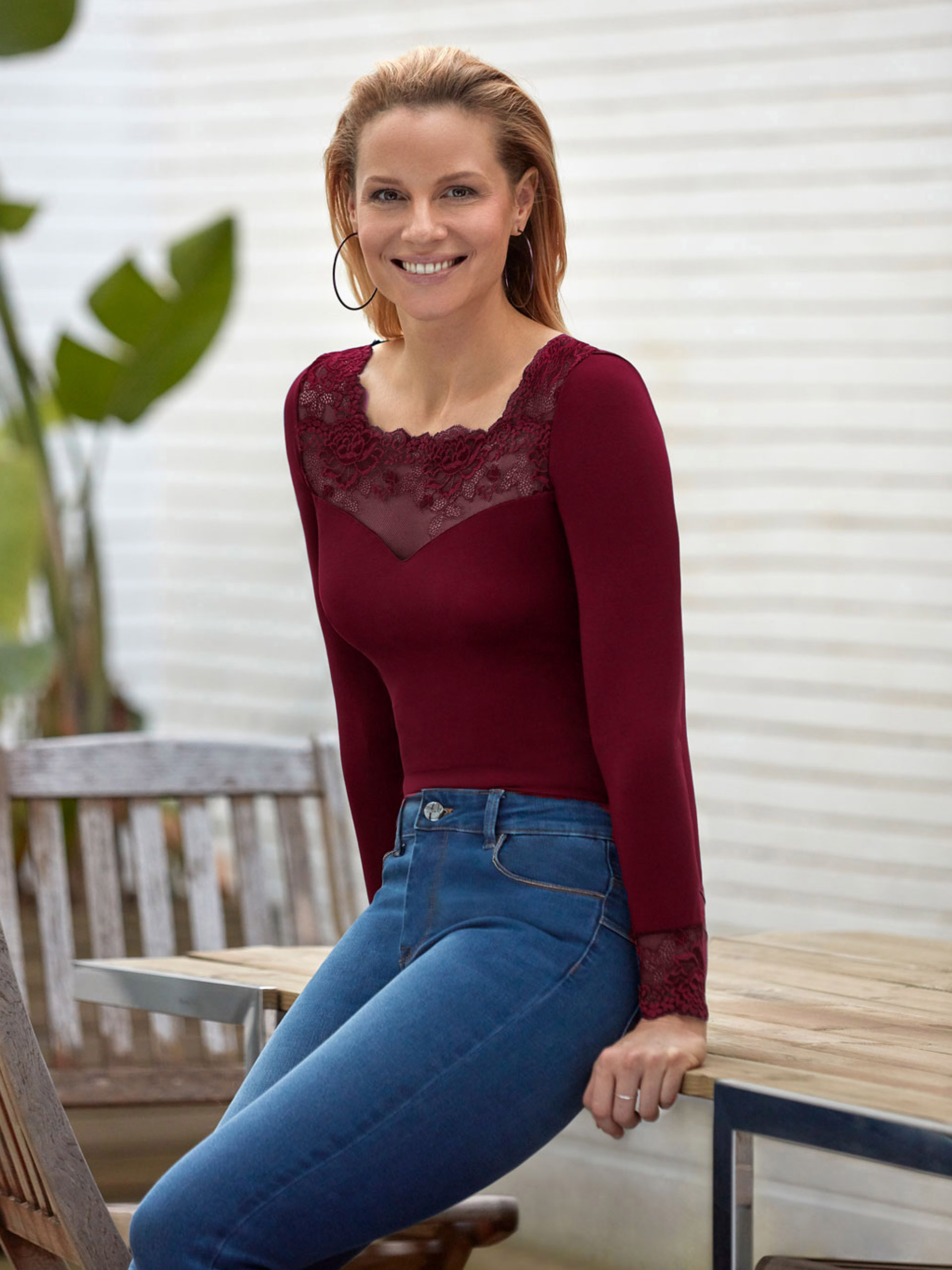 Camisola Janira em Algodão Modal Com Renda