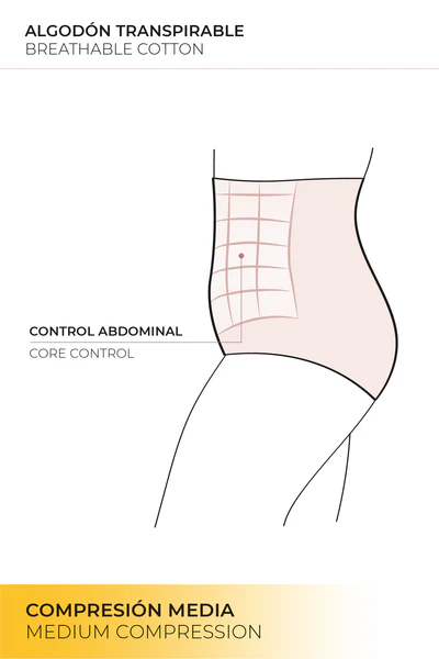 Cinta Alta Modeladora em Algodão