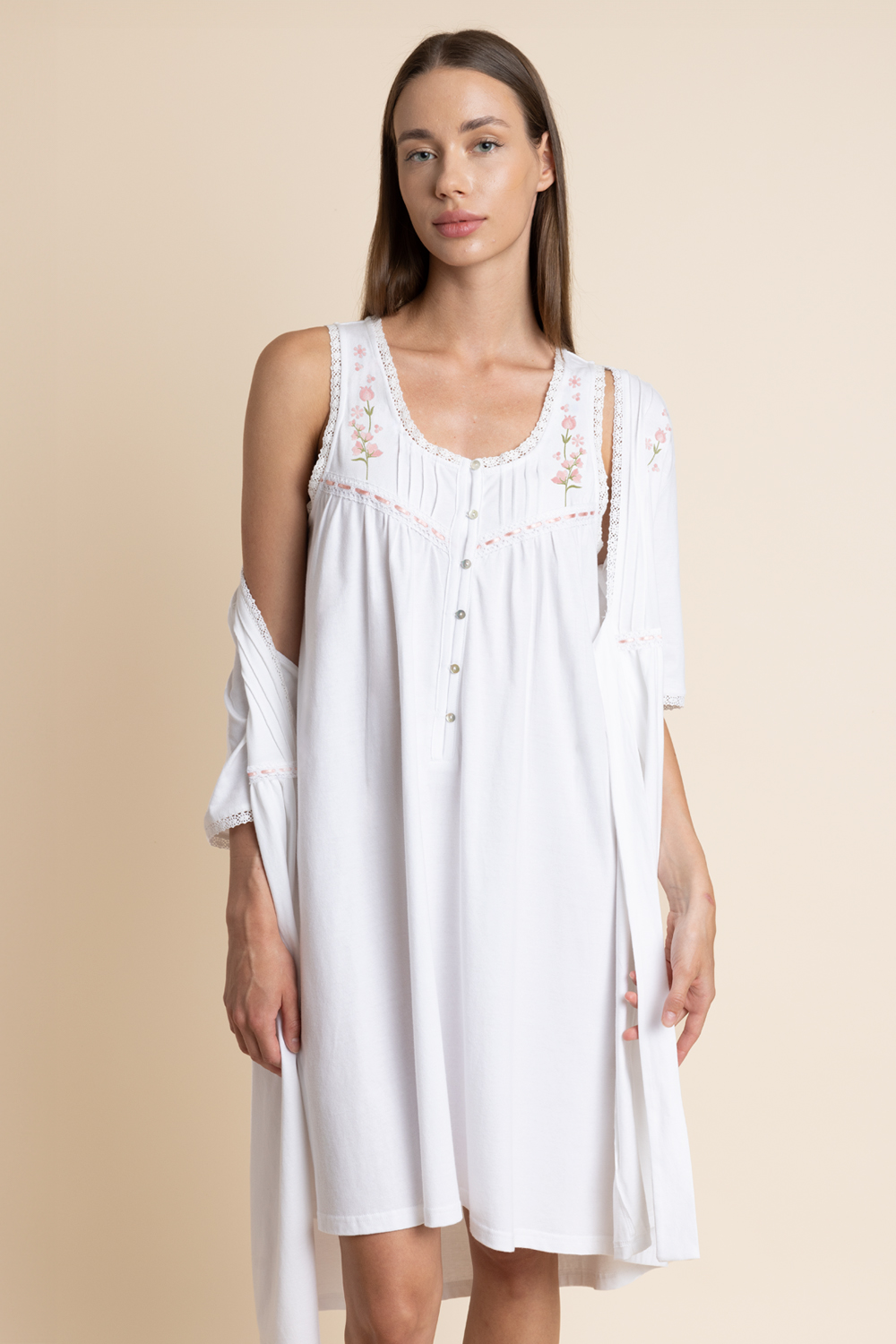 Camisa Bordada Flores