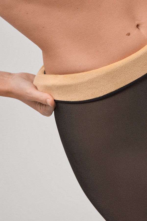 Collant Térmico com Pêlo no Interior Efeito Transparente com Fantasia