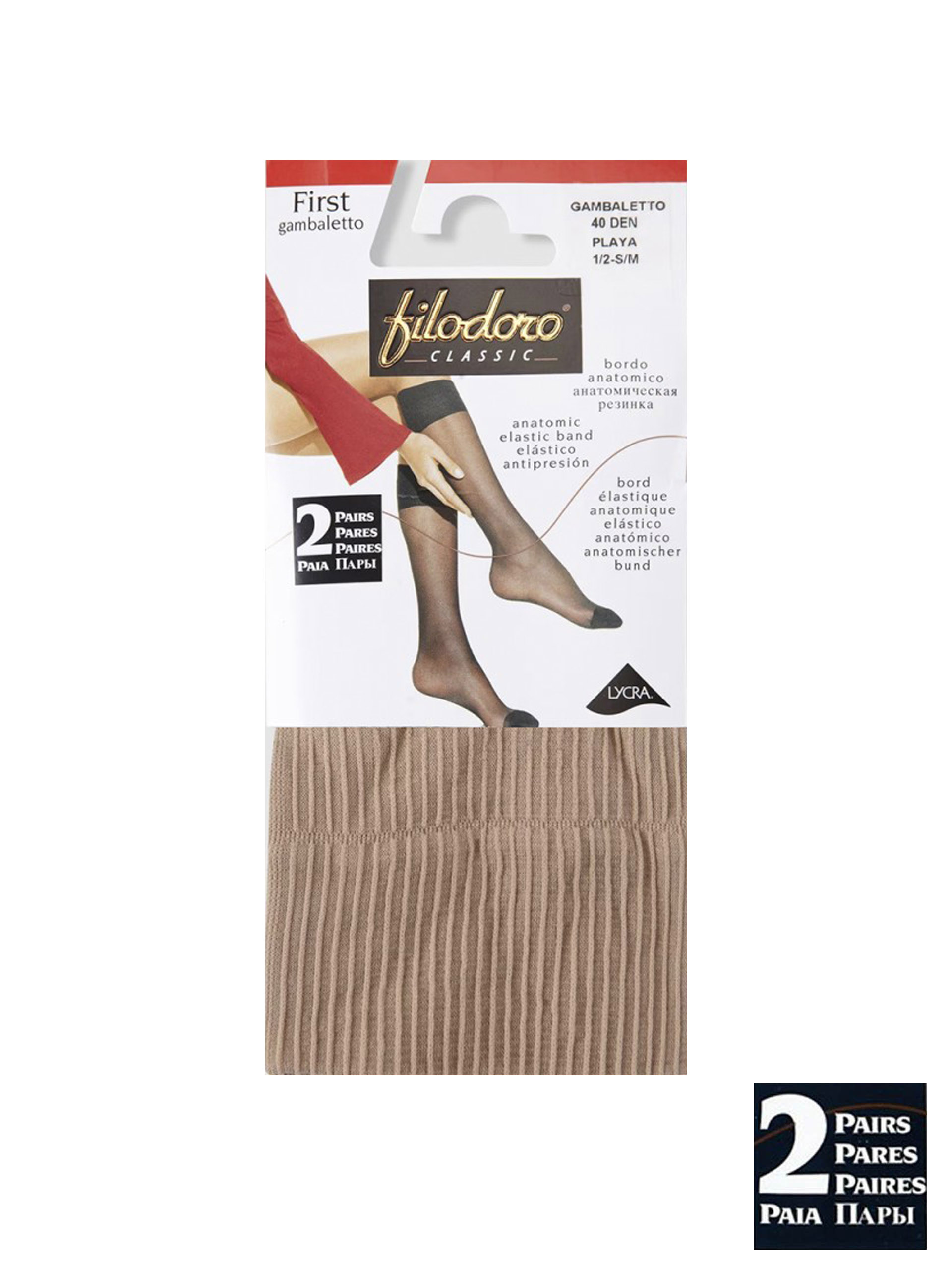 Mini-meia Pack de 2 - Anti-pressão 40Den - FILODORO