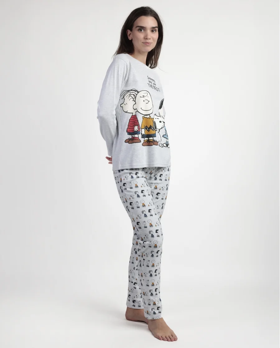 Pijama Senhora Snoopy com Calça de Algodão