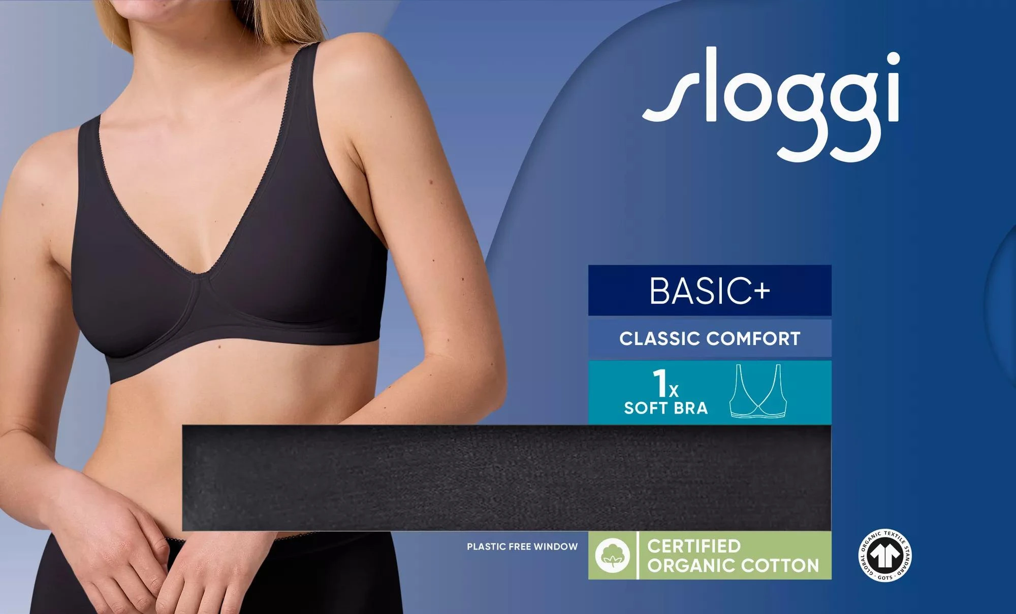 Soutien Algodão Sloggi- Sem Aro Sem Espuma