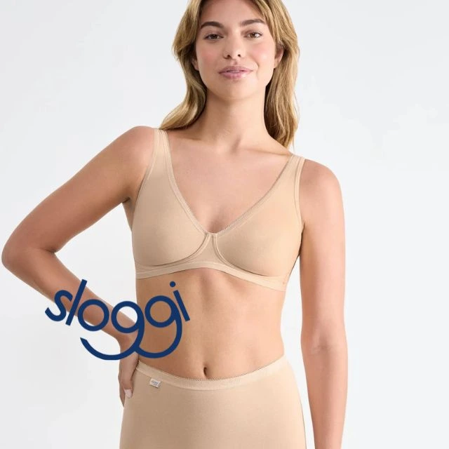 Soutien Algodão Sloggi- Sem Aro Sem Espuma