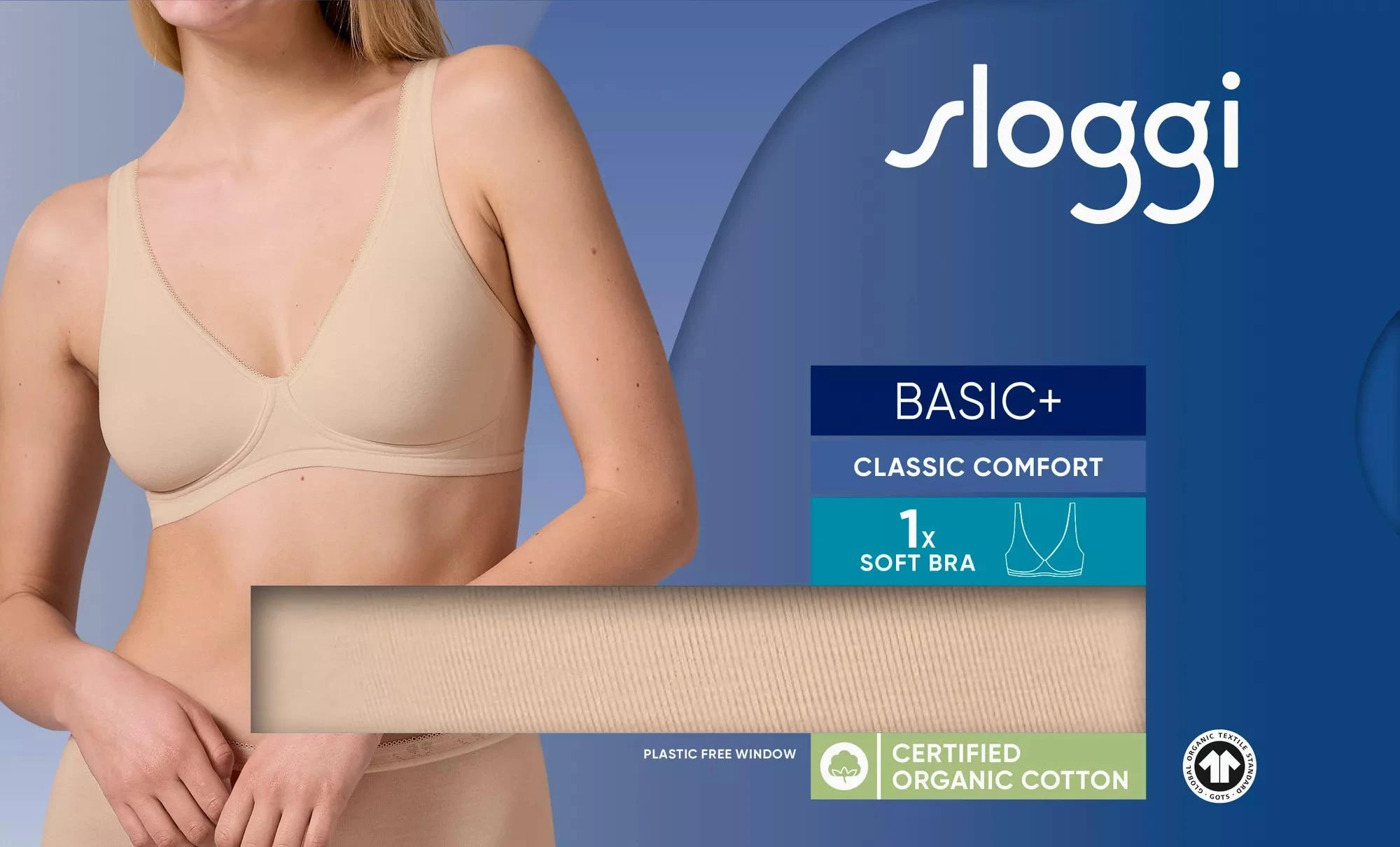 Soutien Algodão Sloggi- Sem Aro Sem Espuma